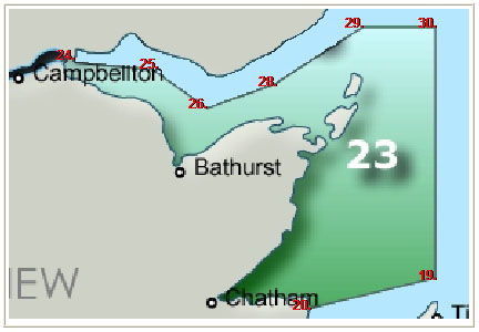 Lobster Fishing Area 23 – Coordinates Table