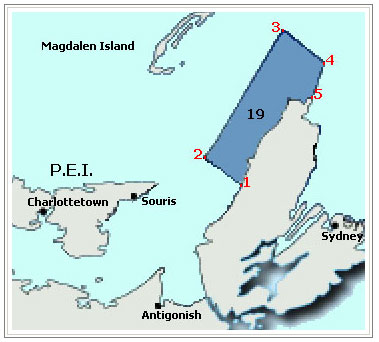 Snow Crab Fishing - Area 19. See details below